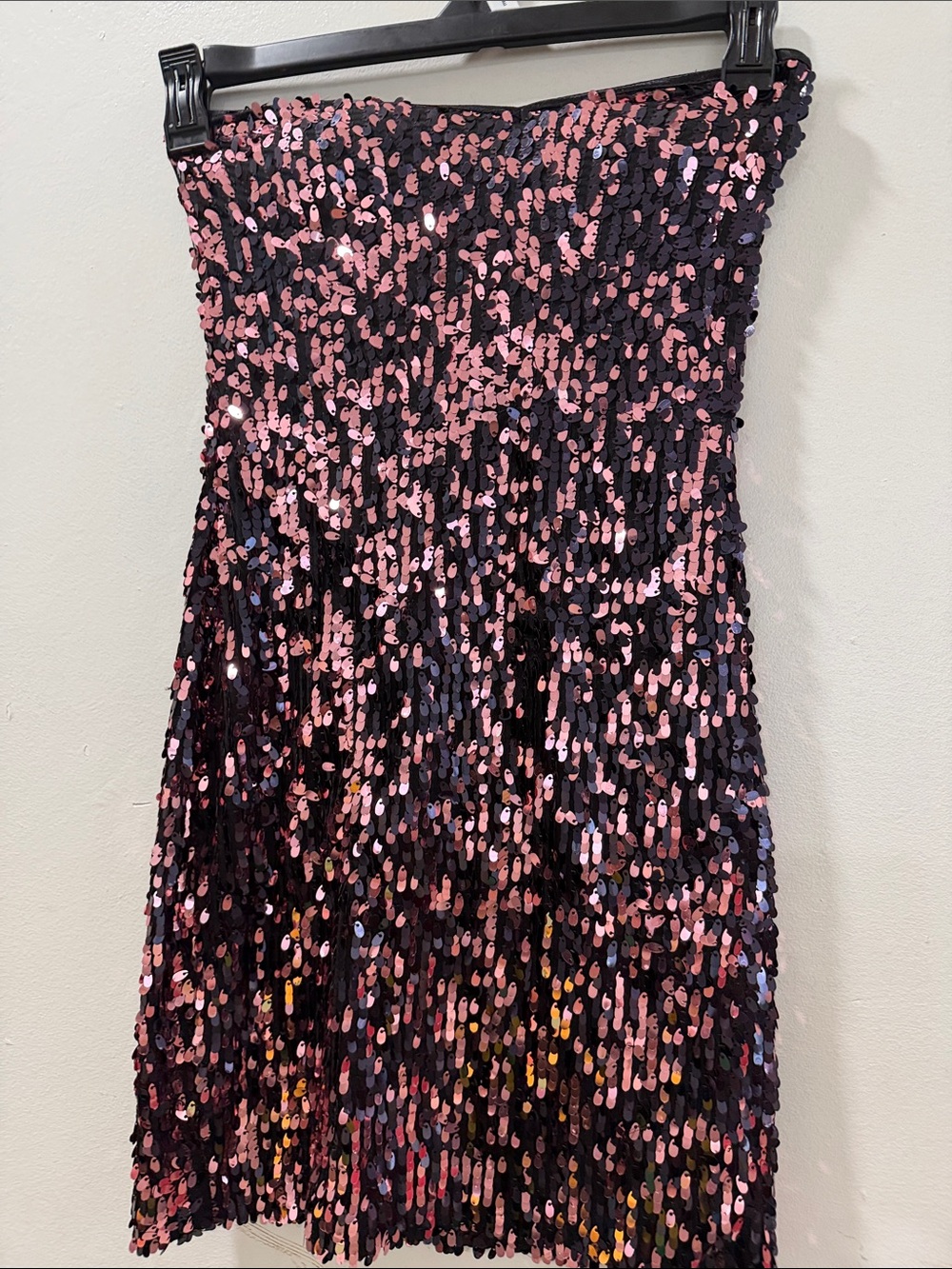 As U Wish Black Women's Top with Subtle Texture